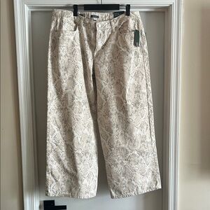 Wild Fable Neutral Snake Print Wide Leg Pants
